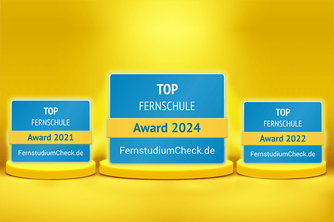 Ausgezeichnete ATN Akademie - Top Fernschule 2024, Award Fernstudiumcheck.de